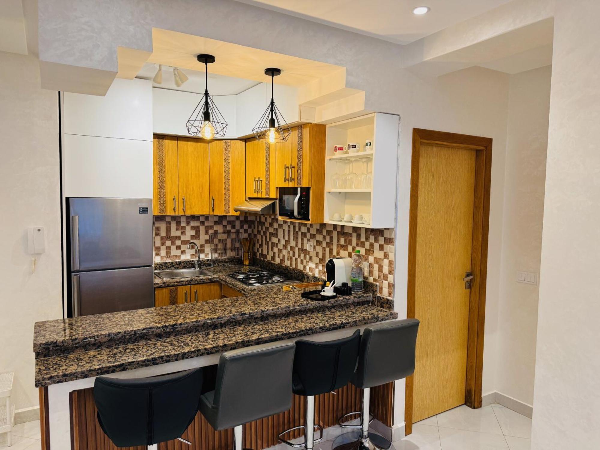 Modern Apartment In The Heart Of Tanger Exterior foto