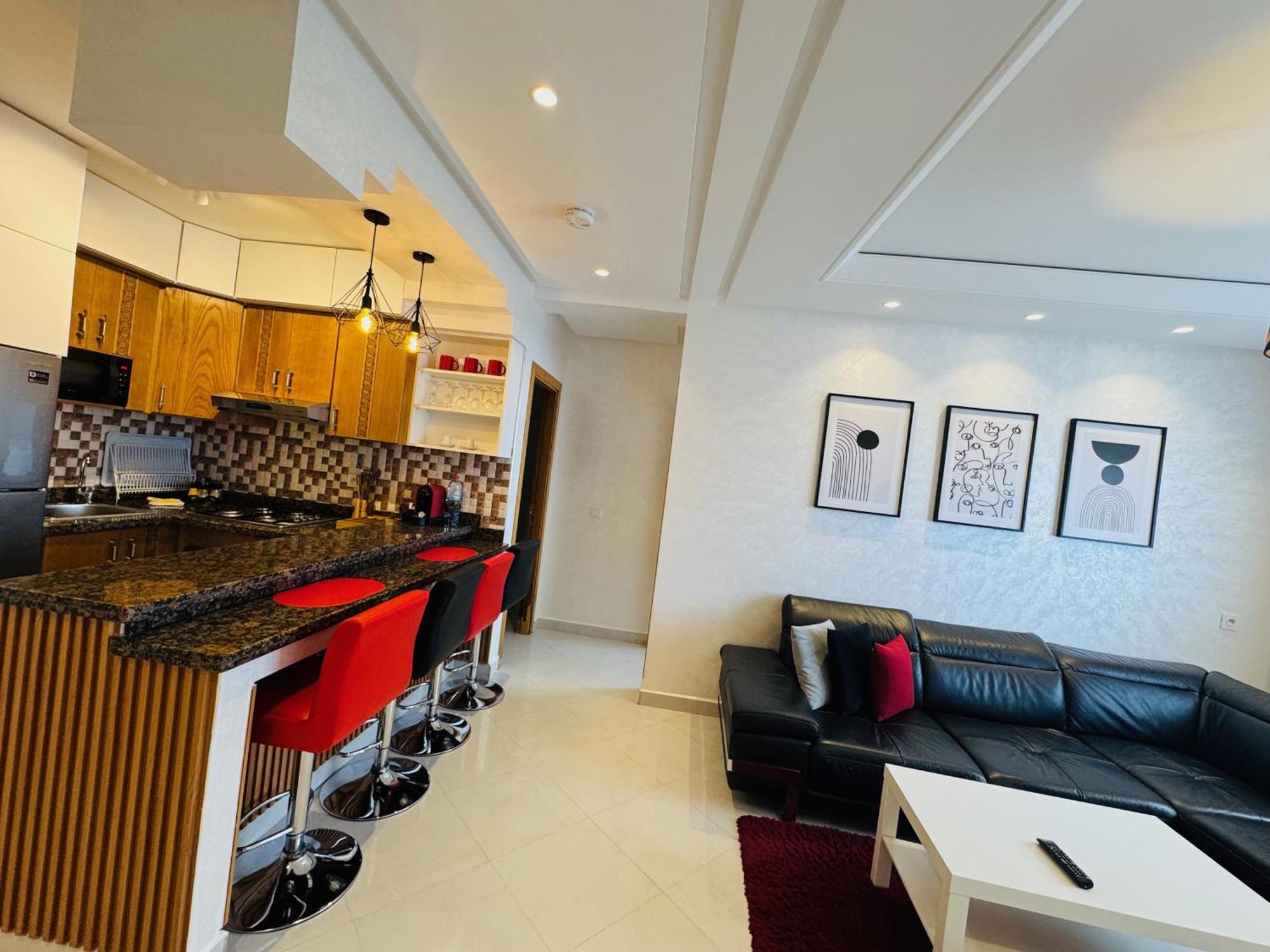 Modern Apartment In The Heart Of Tanger Exterior foto