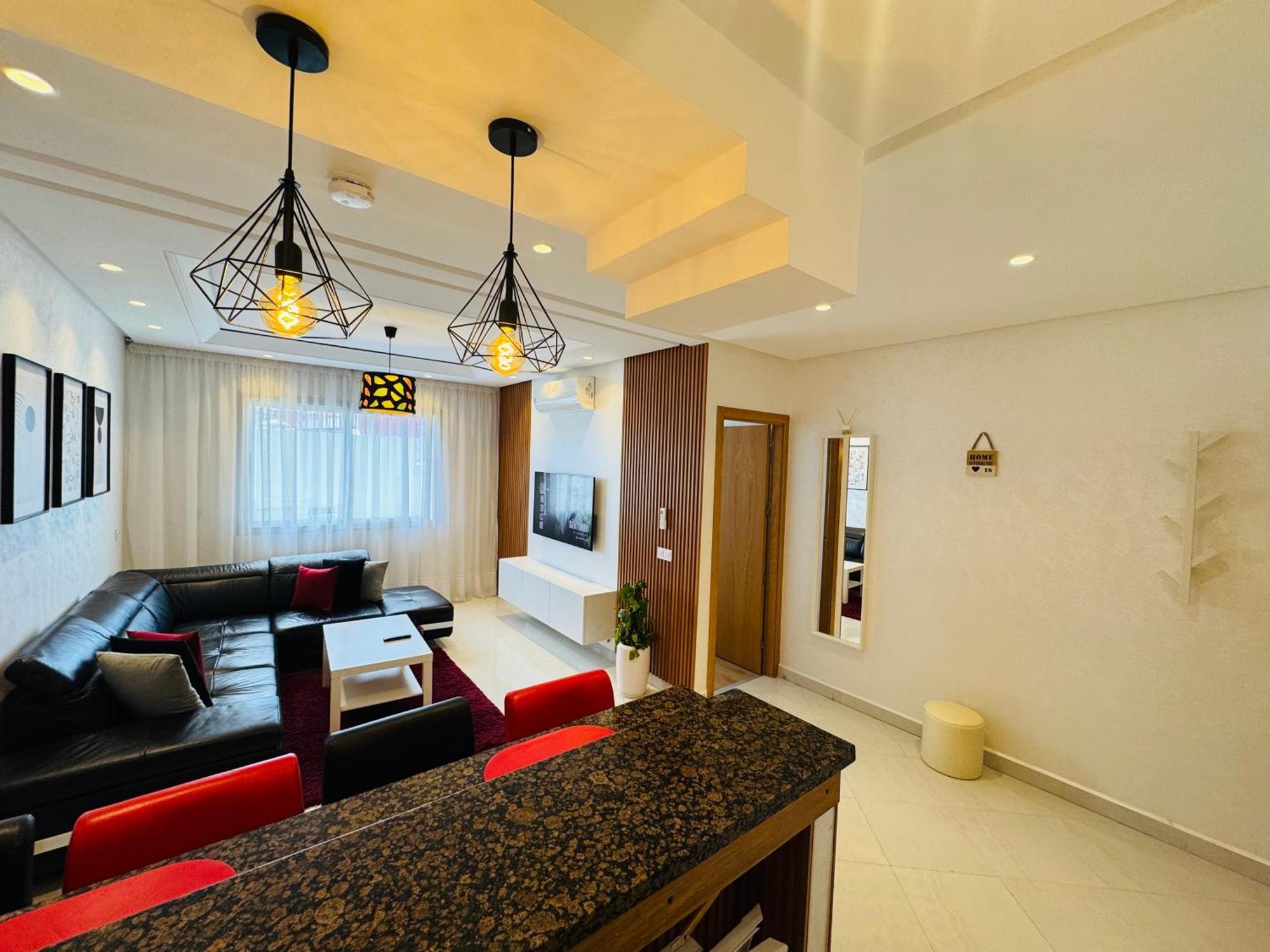 Modern Apartment In The Heart Of Tanger Exterior foto